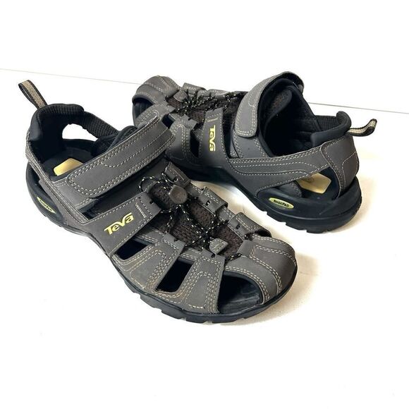 Teva Mens Size 8 Sport Outdoor Hiking Brown/Green Summer Sandals Fisherman Shoes main image 7